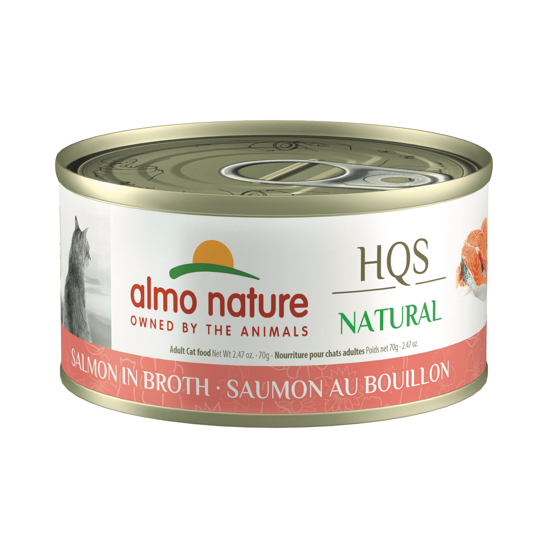 Almo Nature - HQS Natural Salmon in Broth (Wet Cat Food)